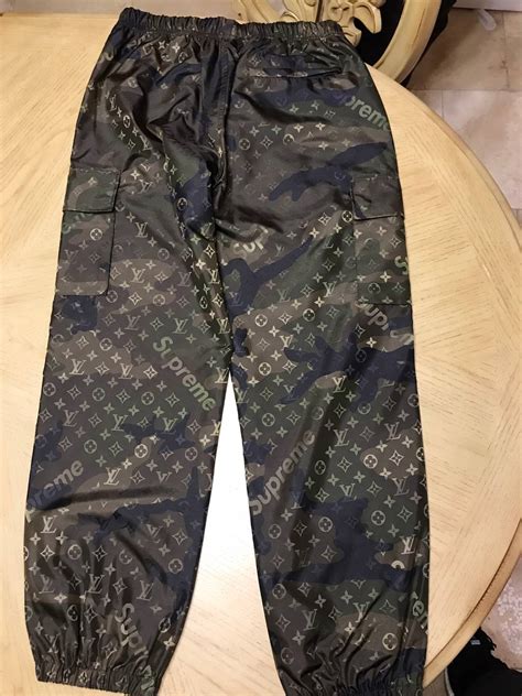 supreme louis vuitton track pants ioffer|supreme x louis vuitton jacket.